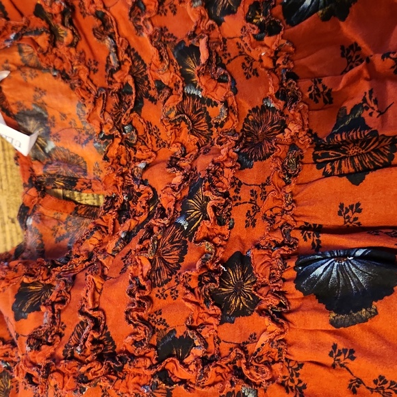 Ulla Johnson Erin Top Red Poppy Floral Size 0 - Picture 11 of 11